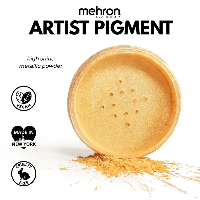Mehron Artist Pigment,  Metallic FX, metallic puder