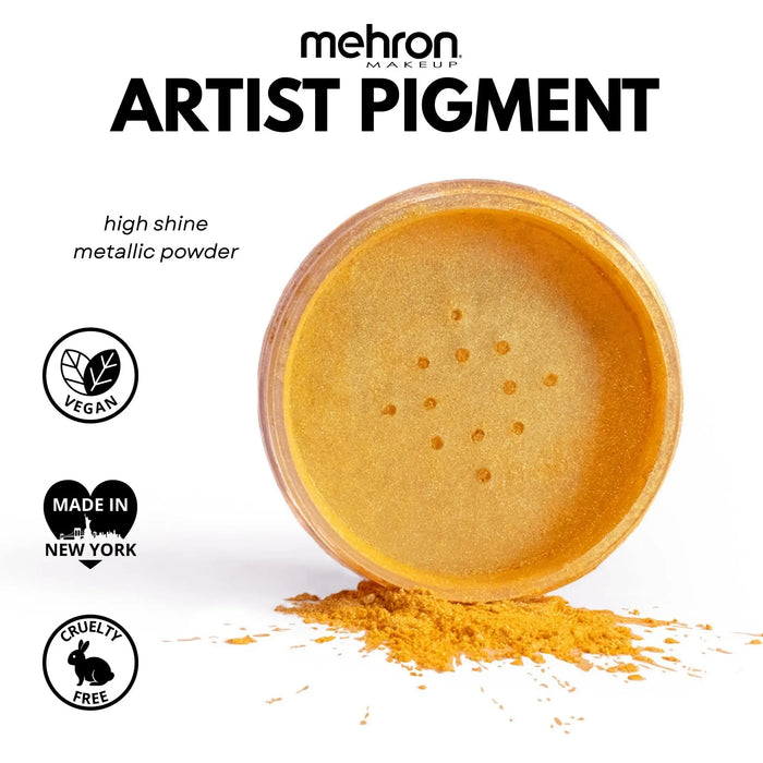 Mehron Artist Pigment,  Metallic FX, metallic puder