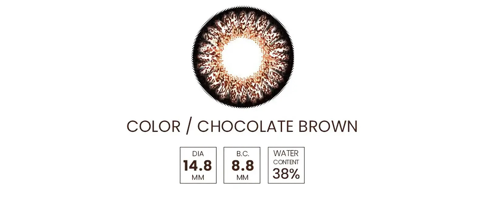 Geo Princess Mimi Chocolate (Bambi Series), coloured lenses (1 pair | Yearly)