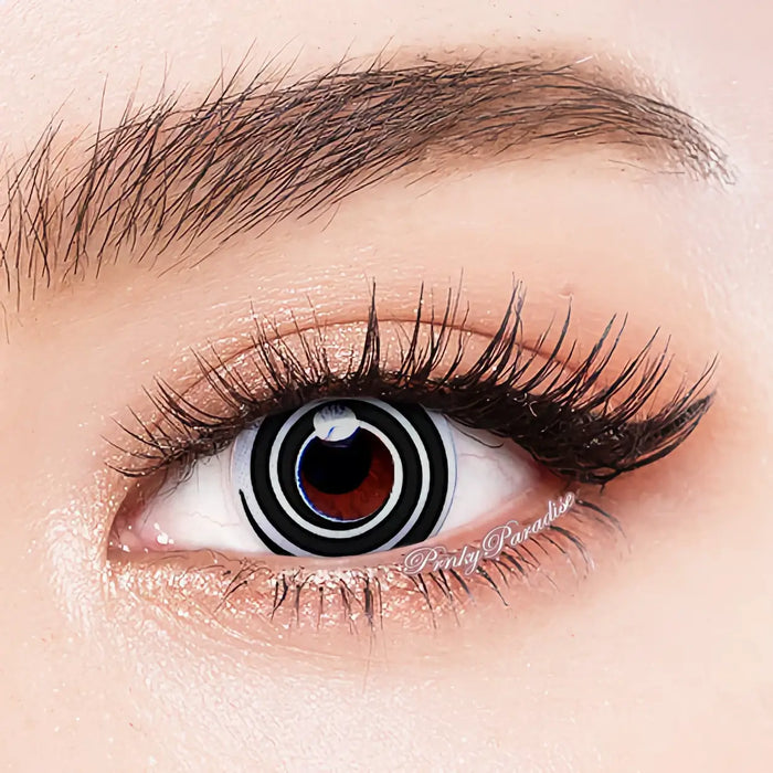 Princess Pinky Cosplay Black Spiral, färgade linser (1 par | Årslinser)