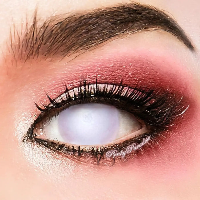 Princess Pinky Blind White coloured contact lenses (1 pair | Yearly)