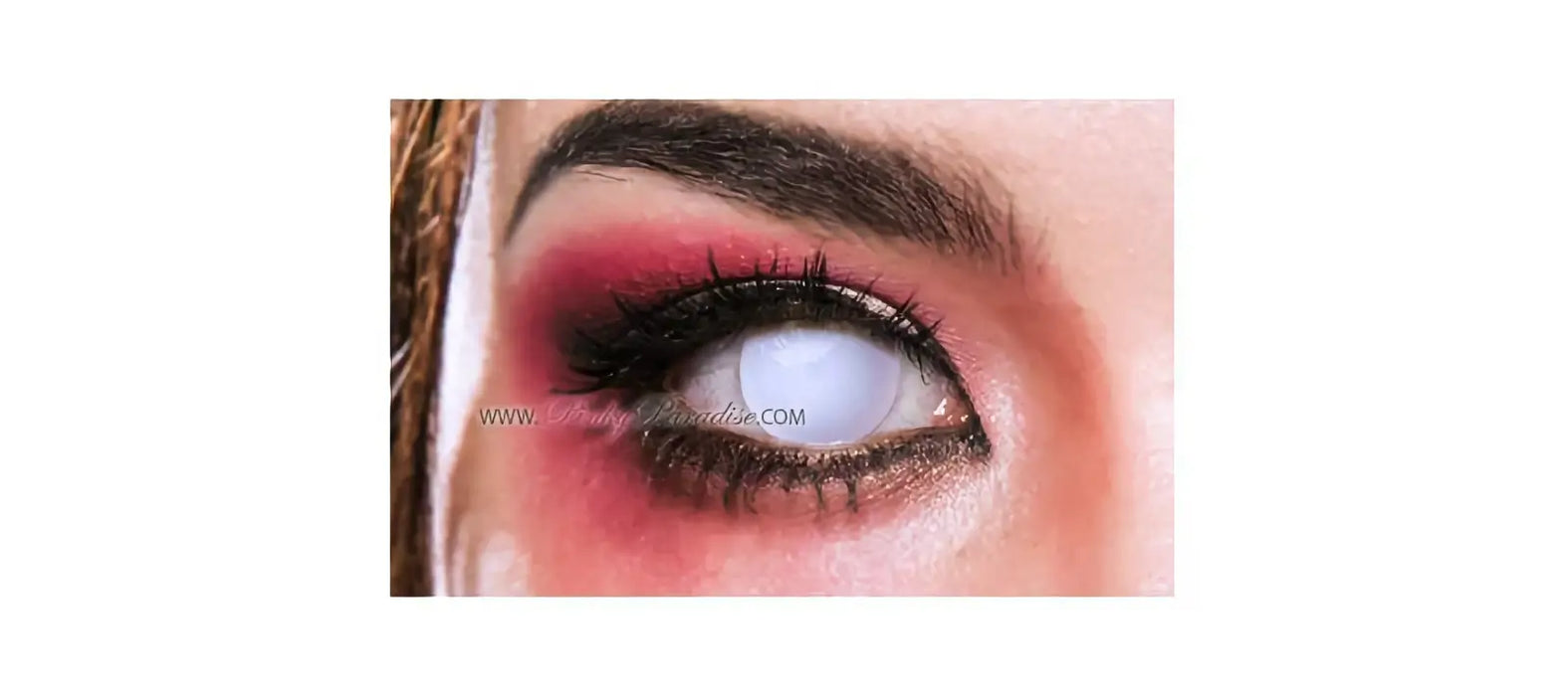Princess Pinky Blind White coloured contact lenses (1 pair | Yearly)