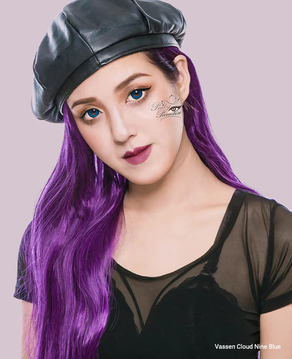 Vassen Cloud Nine Blue, färgade linser (1 par | 1-årslinser)