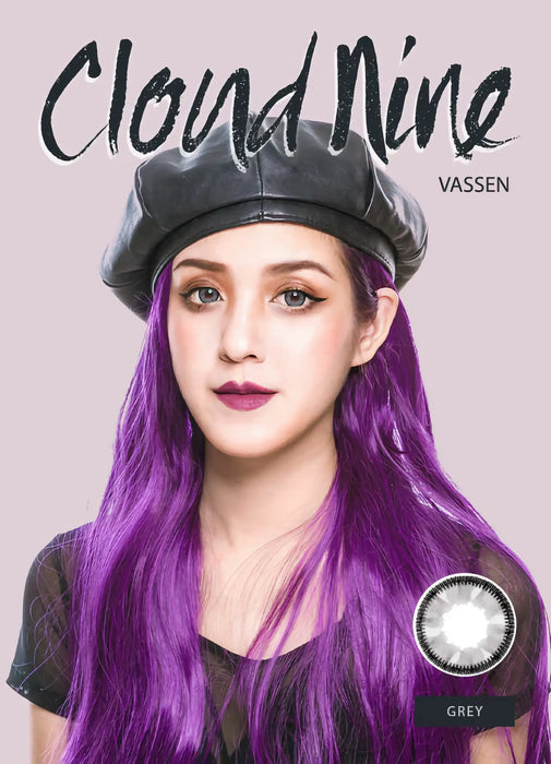 Vassen Cloud Nine Grey, coloured lenses (1 pair | Yearly)