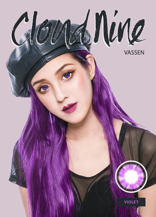 Vassen Cloud Nine Violet, coloured lenses (1 pair | Yearly)