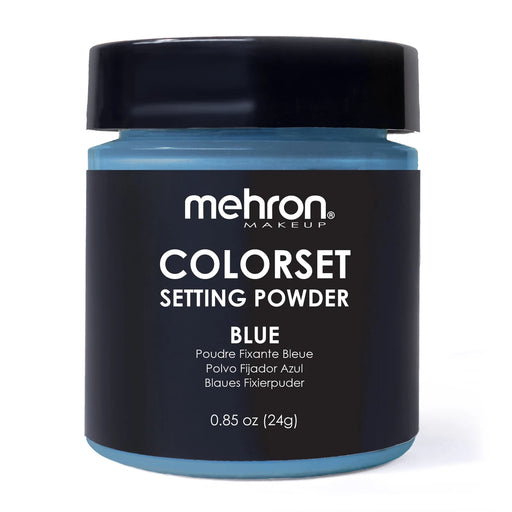 Mehron Colorset Setting Powder Blue, färgat fixeringspuder 24 g