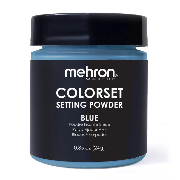 Mehron Colorset Setting Powder Blue, färgat fixeringspuder 24 g