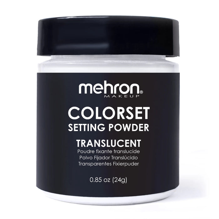 Mehron Colorset Setting Powder Translucent, talkfritt fixeringspuder 24 g