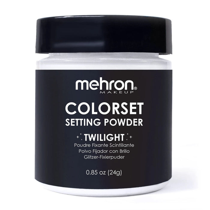 Mehron Colorset Setting Powder Twilight, glittrande fixeringspuder 24 g
