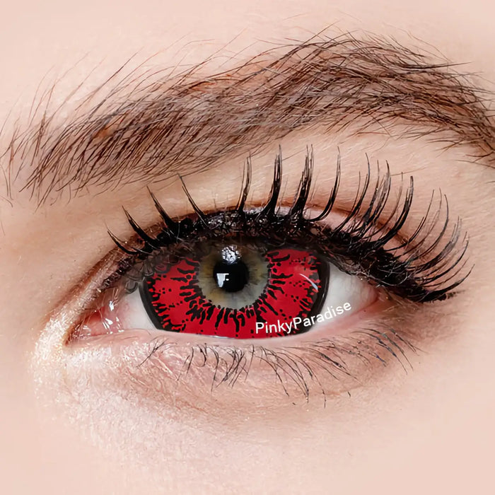 Princess Pinky Red Out Mini Sclera, coloured lenses (1 pair | Yearly)