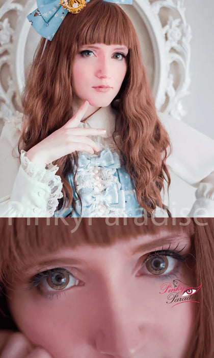 Princess Pinky Eclipse Brown coloured contact lenses (1 pair | Yearly)