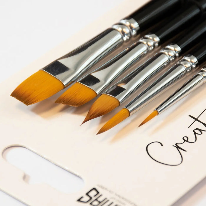 Grimas Face Paint Brush Set, penselkit syntetiskt hår