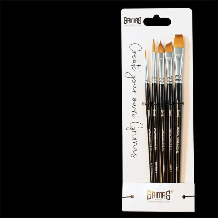 Grimas Face Paint Brush Set, penselkit syntetiskt hår