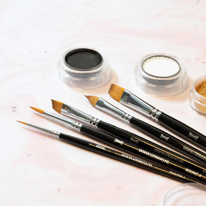 Grimas Face Paint Brush Set, penselkit syntetiskt hår