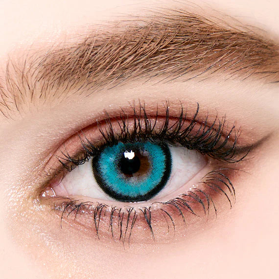 Princess Pinky KiRei Blue färgade linser, blå (1 par | Årslinser)