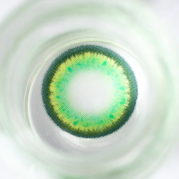 Princess Pinky KiRei Green färgade linser, grön (1 par | Årslinser)