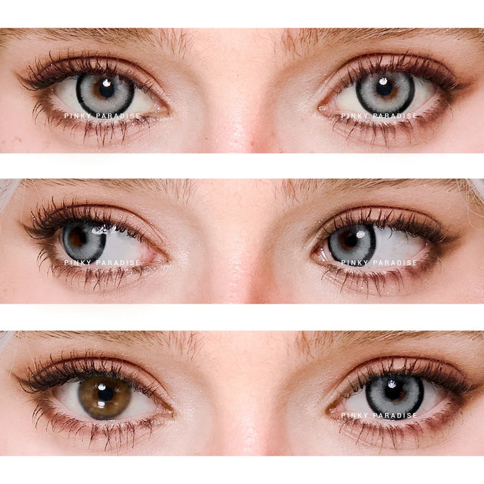 Princess Pinky KiRei Grey färgade linser, grå (1 par | Årslinser)