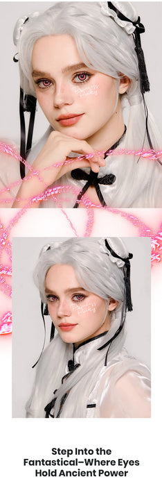 Princess Pinky KiRei Pink, färgade linser, rosa  (1 par | Årslinser)