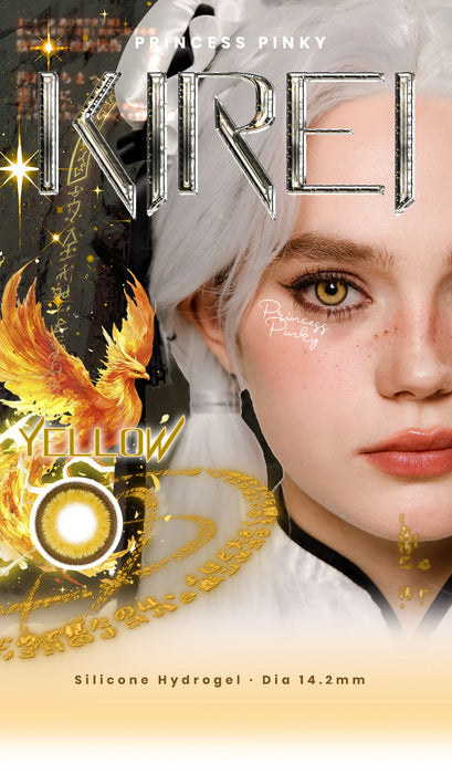 Princess Pinky KiRei Yellow (1 par | Årslinser)