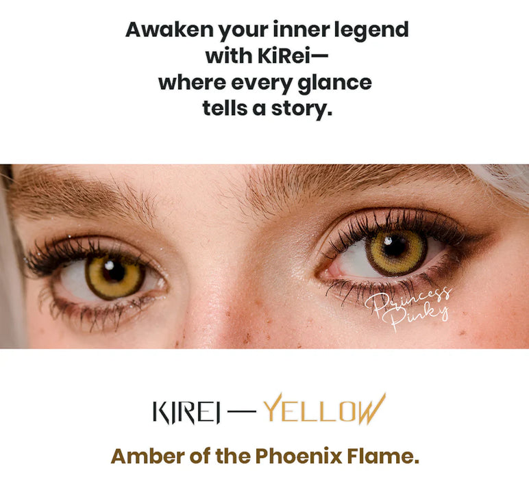 Princess Pinky KiRei Yellow (1 par | Årslinser)