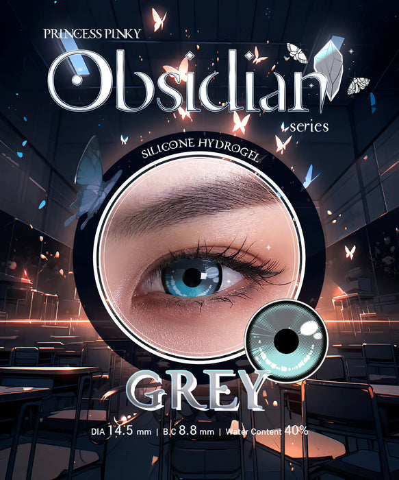 Princess Pinky Obsidian Grey kontaktlinser (1-årslins)