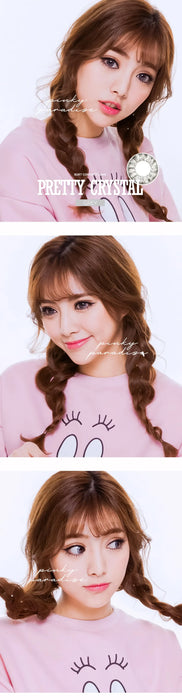 Vassen Pretty Crystal Grey, coloured lenses (1 pair | Yearly)