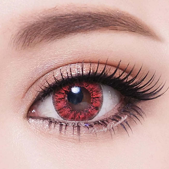 Vassen Pretty Crystal Red, coloured lenses (1 pair | Yearly)