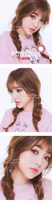 Vassen Pretty Crystal Red, coloured lenses (1 pair | Yearly)