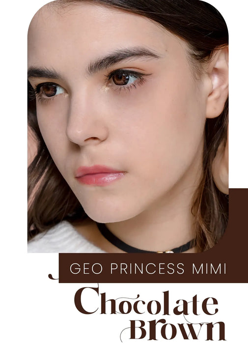 Geo Princess Mimi Chocolate (Bambi Series), coloured lenses (1 pair | Yearly)