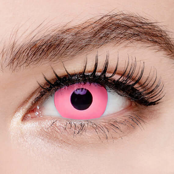 Princess Pinky Cosplay UV Reactive Pink, UV-linser (1 par | 1-årslinser)