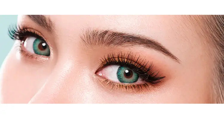 Princess Pinky Foxy Green coloured contact lenses (yearly)