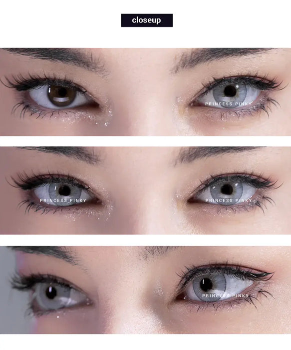 Princess Pinky Persona Grey coloured contact lenses (yearly)