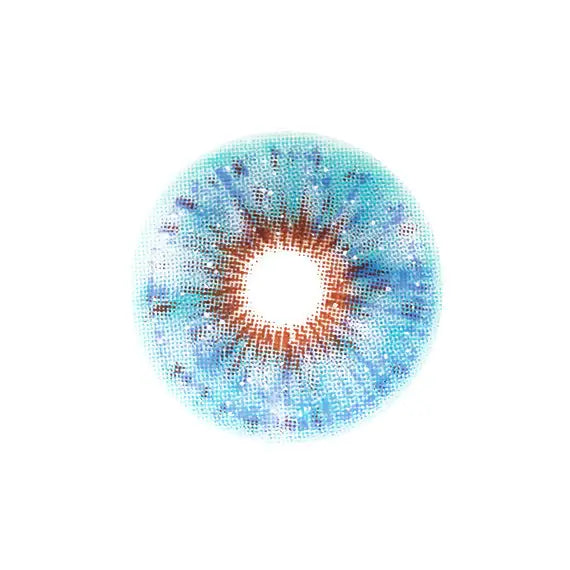 Uris Interstellar Blue, färgade linser (1 par | 1-årslinser)