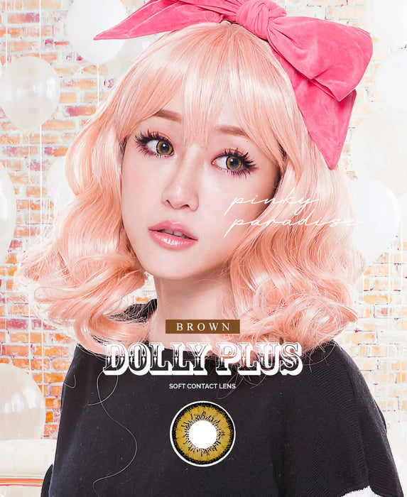 Vassen Dolly Plus Brown, coloured lenses (1 pair | Yearly)