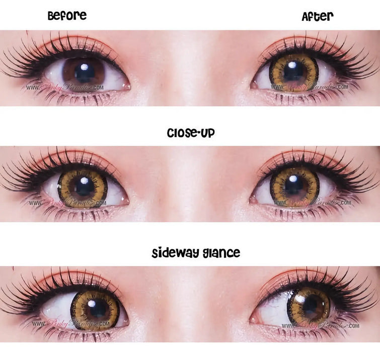 Vassen Dolly Plus Brown, coloured lenses (1 pair | Yearly)