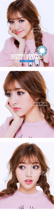 Vassen Pretty Crystal Blue, coloured lenses (1 pair | Yearly)