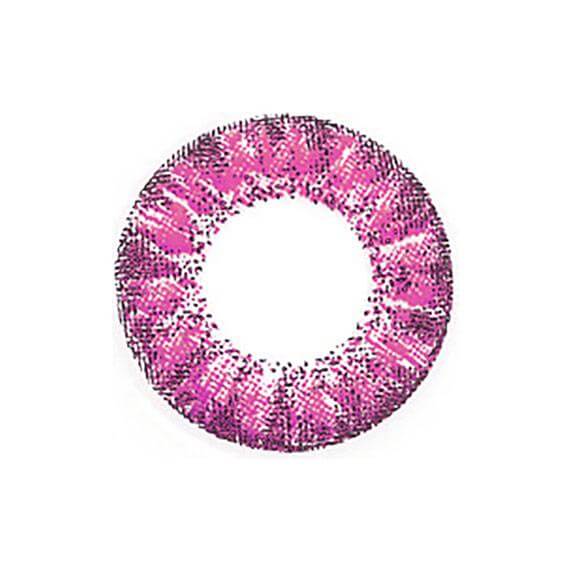 Vassen Pretty Crystal Pink, färgade linser (1-årslinser)