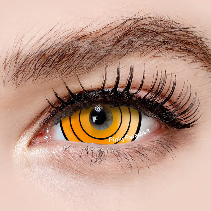 Princess Pinky Yellow Ring Mini Sclera, färgade linser, gula (1 par | Årslinser)