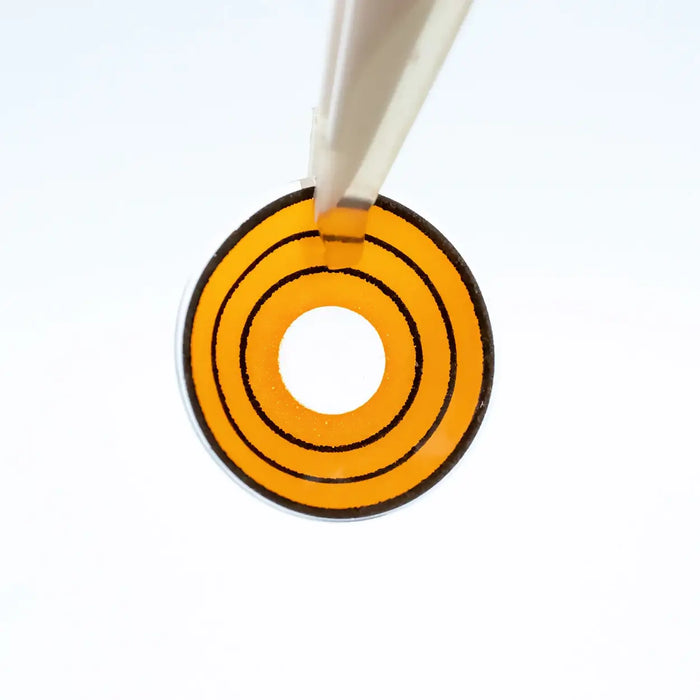 Princess Pinky Yellow Ring Mini Sclera, färgade linser, gula (1 par | Årslinser)