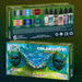 Front and back of the box for the 6 set acrylic chameleon paint set no. 3.