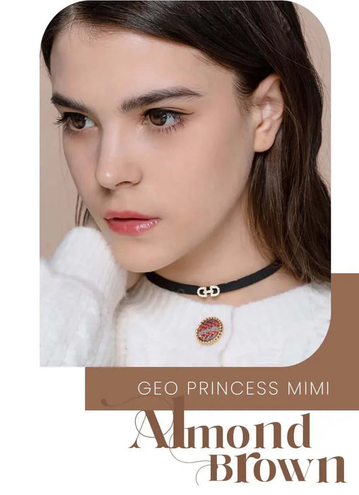 Geo Princess Mimi Almond Brown (Bambi Series), färgade linser (1-årslinser)