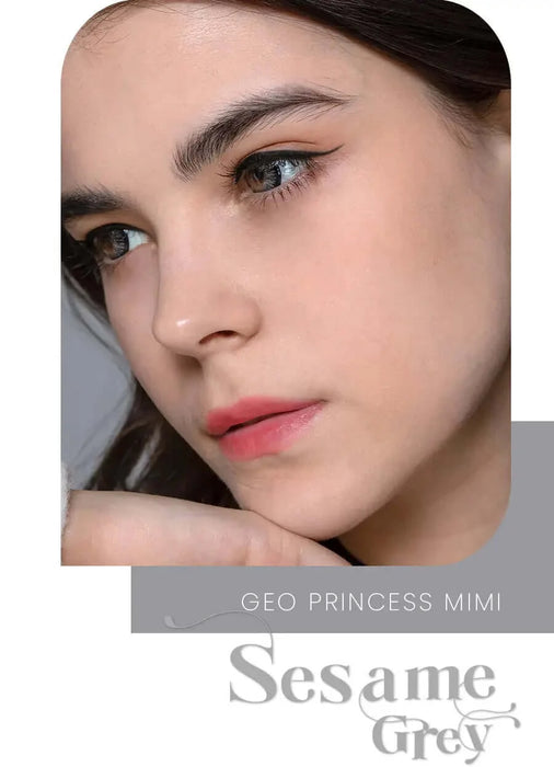 Geo Princess Mimi Sesame Grey (Bambi Series), färgade linser (1-årslinser)