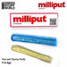 milliput standard, yellow and grey, two part epoxy 113 gram