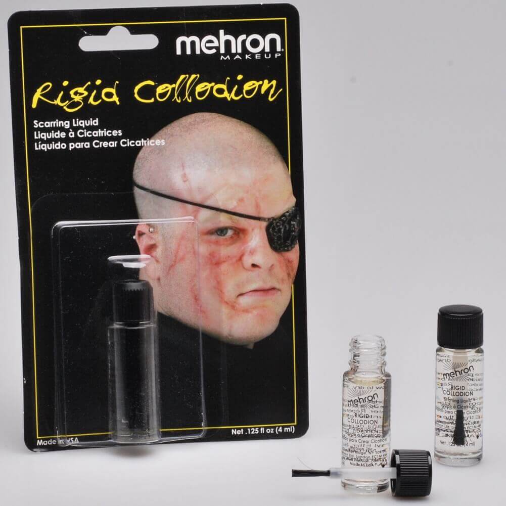 Mehron Makeup Rigid Collodion Scarring Liquid for Special Effects| Halloween| Movies- .125oz