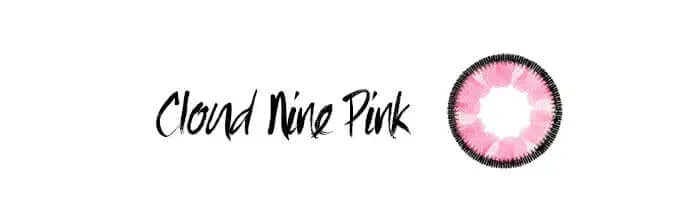 Vassen Cloud Nine Pink, färgade linser (1-årslinser)