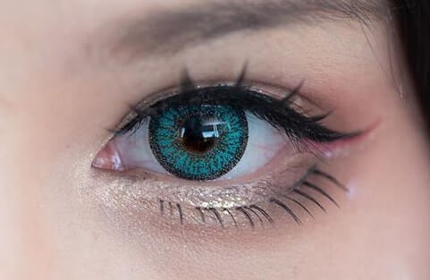 Venus Eye Aqua, färgade linser (1-årslinser)